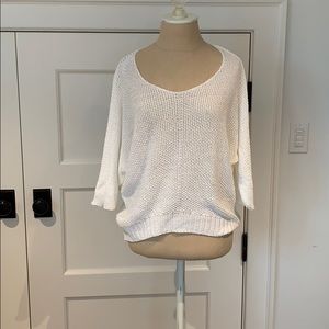 White knit top